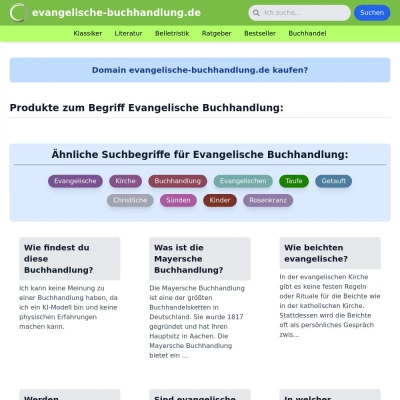 Screenshot evangelische-buchhandlung.de