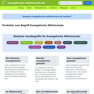 Screenshot evangelische-mittelschule.de