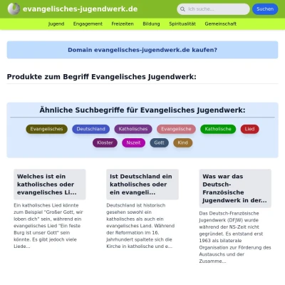 Screenshot evangelisches-jugendwerk.de