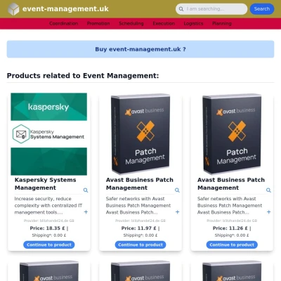 Screenshot event-management.uk