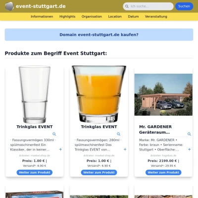 Screenshot event-stuttgart.de