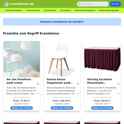 Screenshot eventdome.de