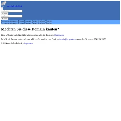 Screenshot eventkalender24.de