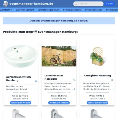 Screenshot eventmanager-hamburg.de