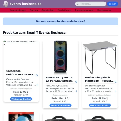 Screenshot events-business.de