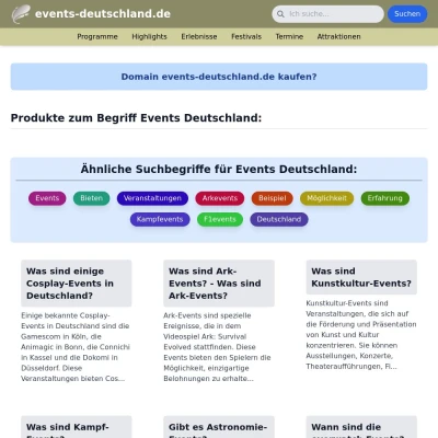 Screenshot events-deutschland.de