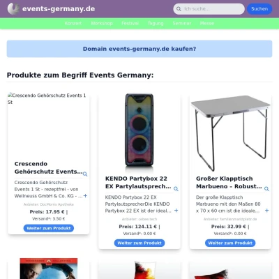 Screenshot events-germany.de