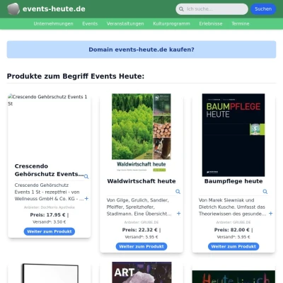 Screenshot events-heute.de