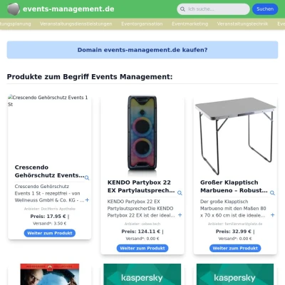 Screenshot events-management.de