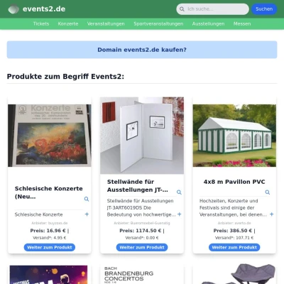 Screenshot events2.de