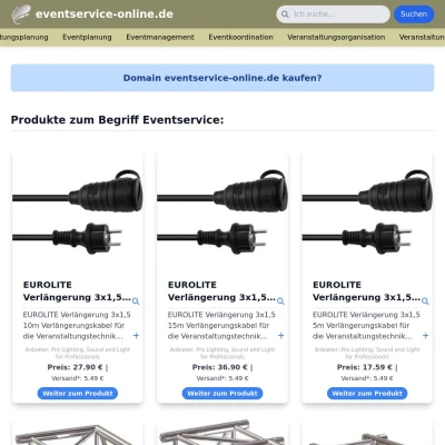 Screenshot eventservice-online.de