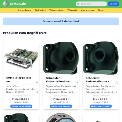 Screenshot evm24.de