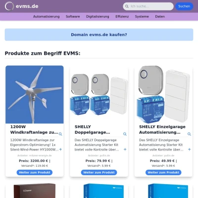 Screenshot evms.de