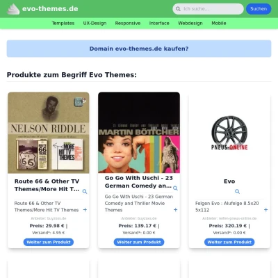 Screenshot evo-themes.de