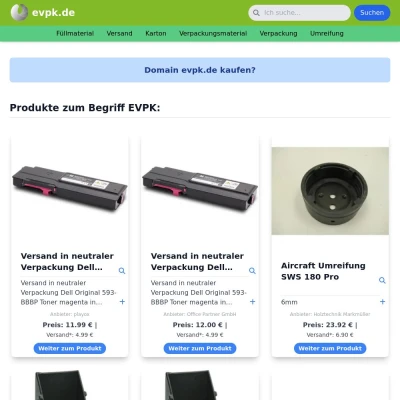 Screenshot evpk.de