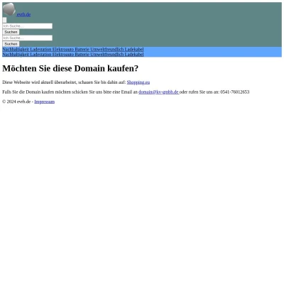 Screenshot evrb.de