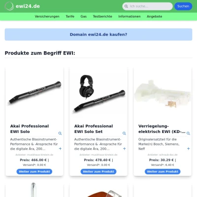 Screenshot ewi24.de