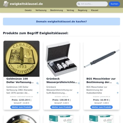 Screenshot ewigkeitsklausel.de