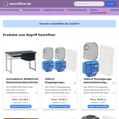 Screenshot eworkflow.de