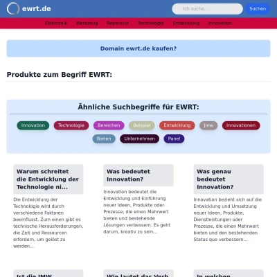 Screenshot ewrt.de