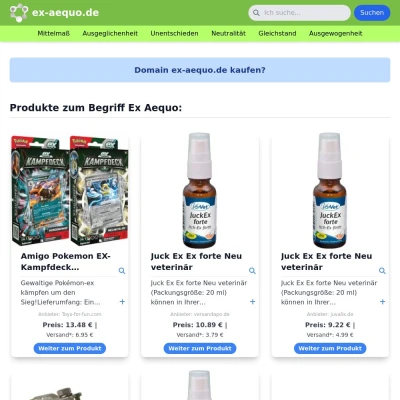 Screenshot ex-aequo.de