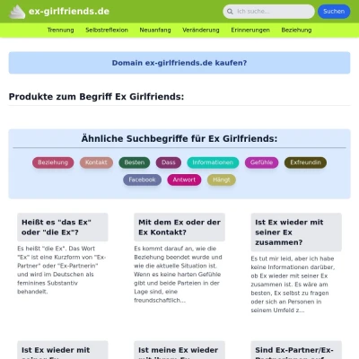 Screenshot ex-girlfriends.de