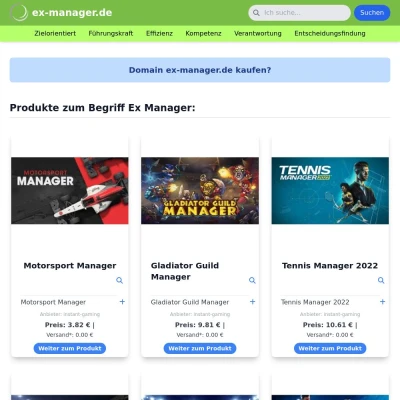 Screenshot ex-manager.de