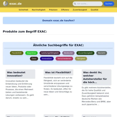 Screenshot exac.de