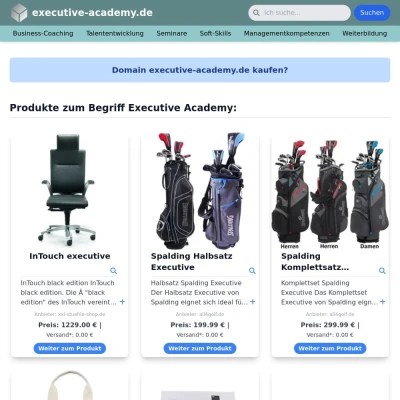 Screenshot executive-academy.de