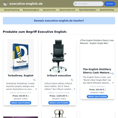 Screenshot executive-english.de