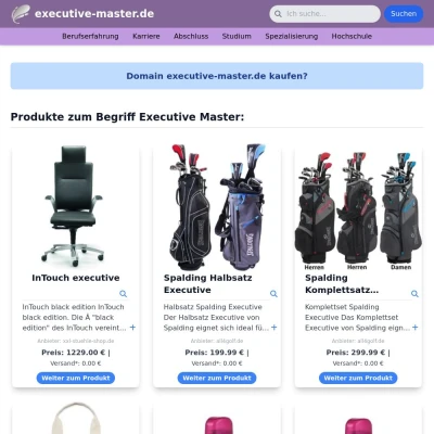 Screenshot executive-master.de
