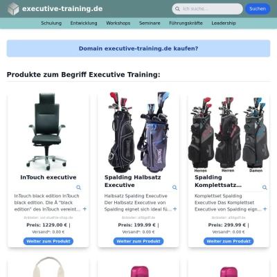 Screenshot executive-training.de