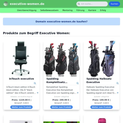 Screenshot executive-women.de