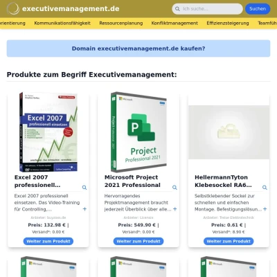 Screenshot executivemanagement.de