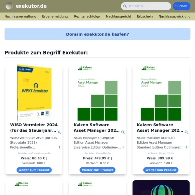 Screenshot exekutor.de