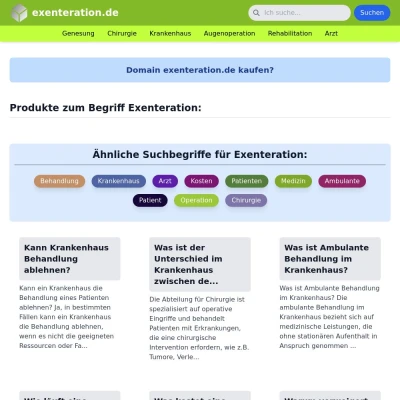 Screenshot exenteration.de