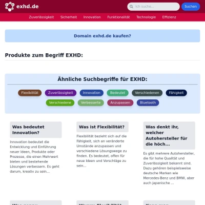 Screenshot exhd.de