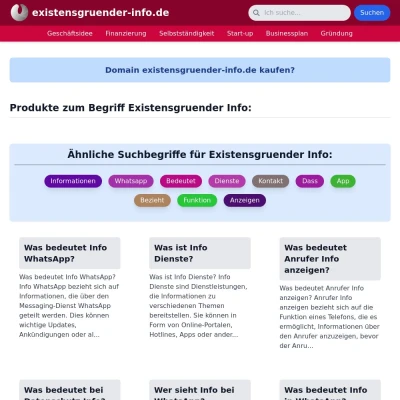 Screenshot existensgruender-info.de