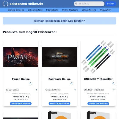 Screenshot existenzen-online.de