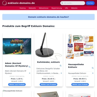 Screenshot exklusiv-domains.de