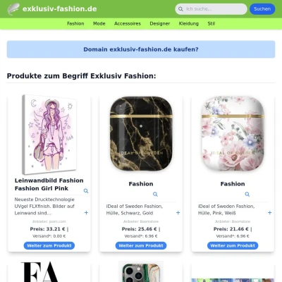 Screenshot exklusiv-fashion.de