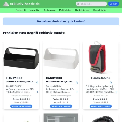 Screenshot exklusiv-handy.de