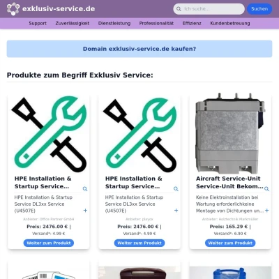 Screenshot exklusiv-service.de