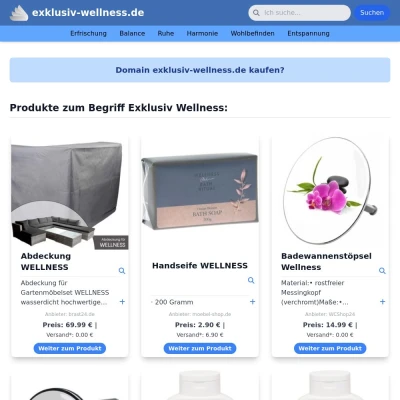 Screenshot exklusiv-wellness.de