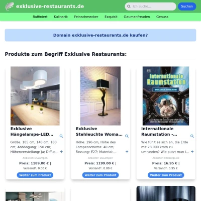 Screenshot exklusive-restaurants.de