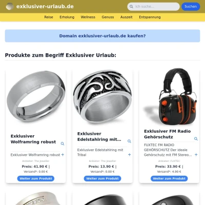 Screenshot exklusiver-urlaub.de