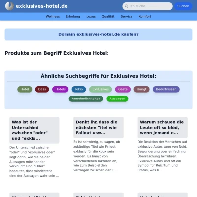 Screenshot exklusives-hotel.de