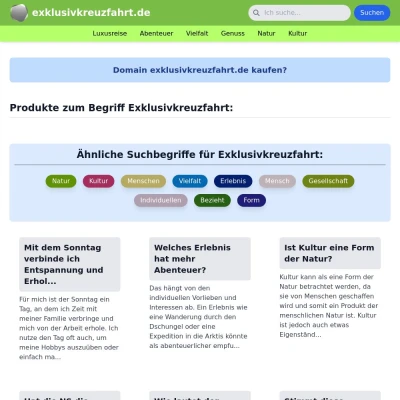 Screenshot exklusivkreuzfahrt.de