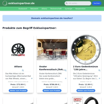 Screenshot exklusivpartner.de