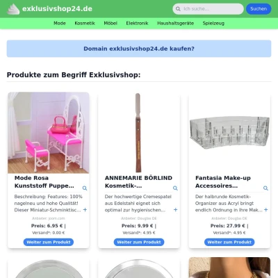 Screenshot exklusivshop24.de